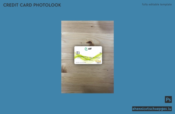 Tadschikische Alif Bank Visa Electron Karte Fotoansicht Beispielvorschau
